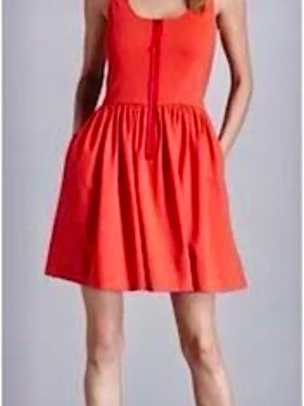 Rebecca Taylor Sleeveless Red Fit-and-Flare Dress SZ 8